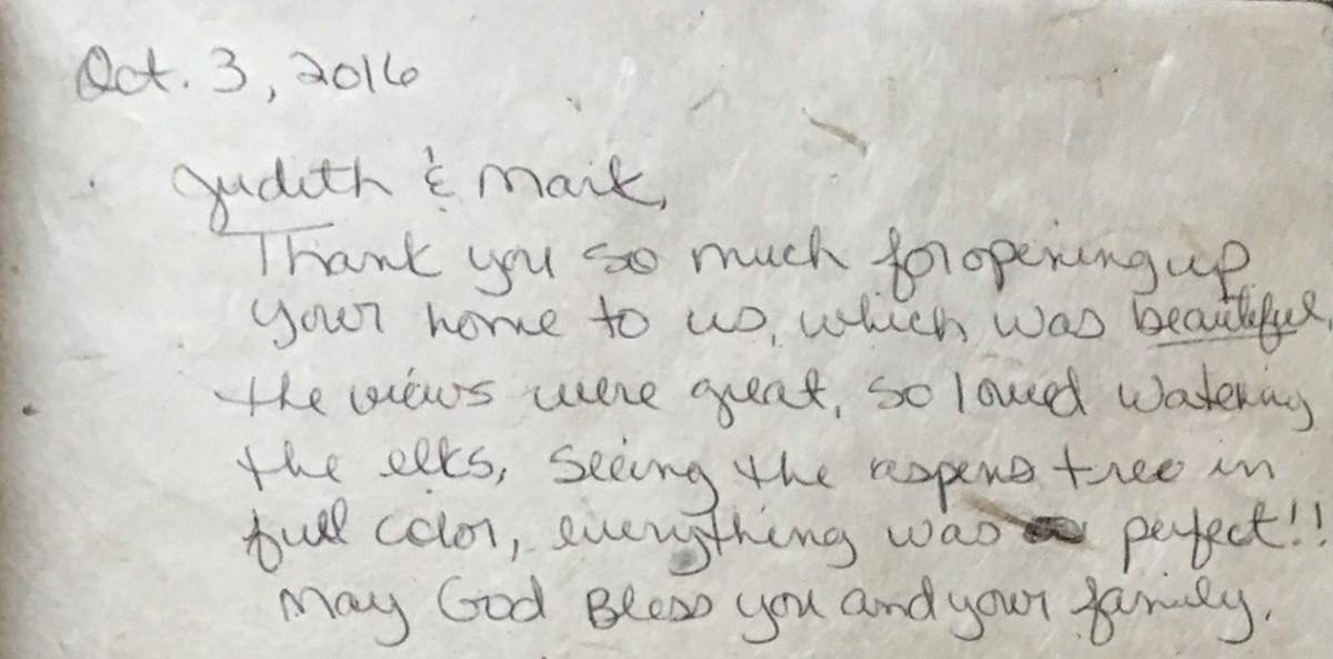 Cabin rental review in Estes Park, Co.