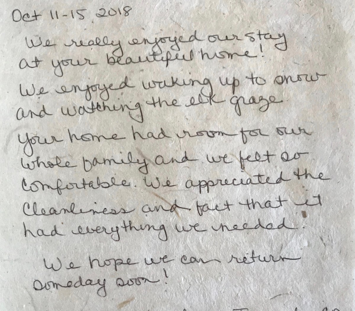 Estes Park Colorado lodging Review