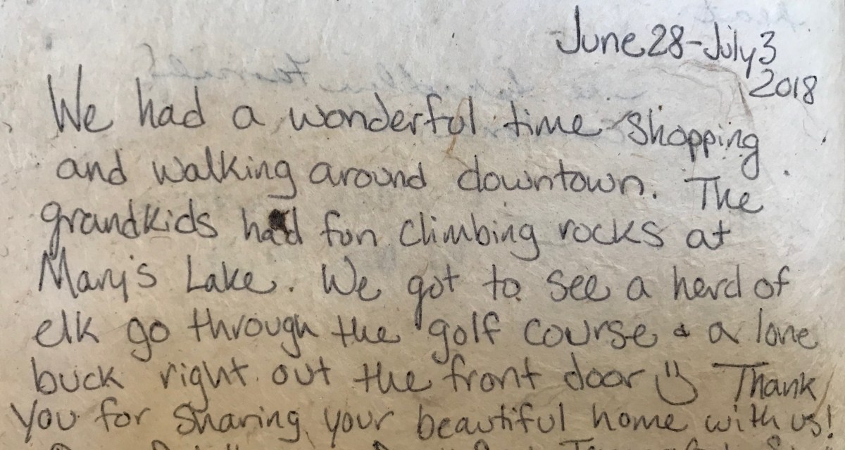 Review of our Estes Park Colorado Cabin